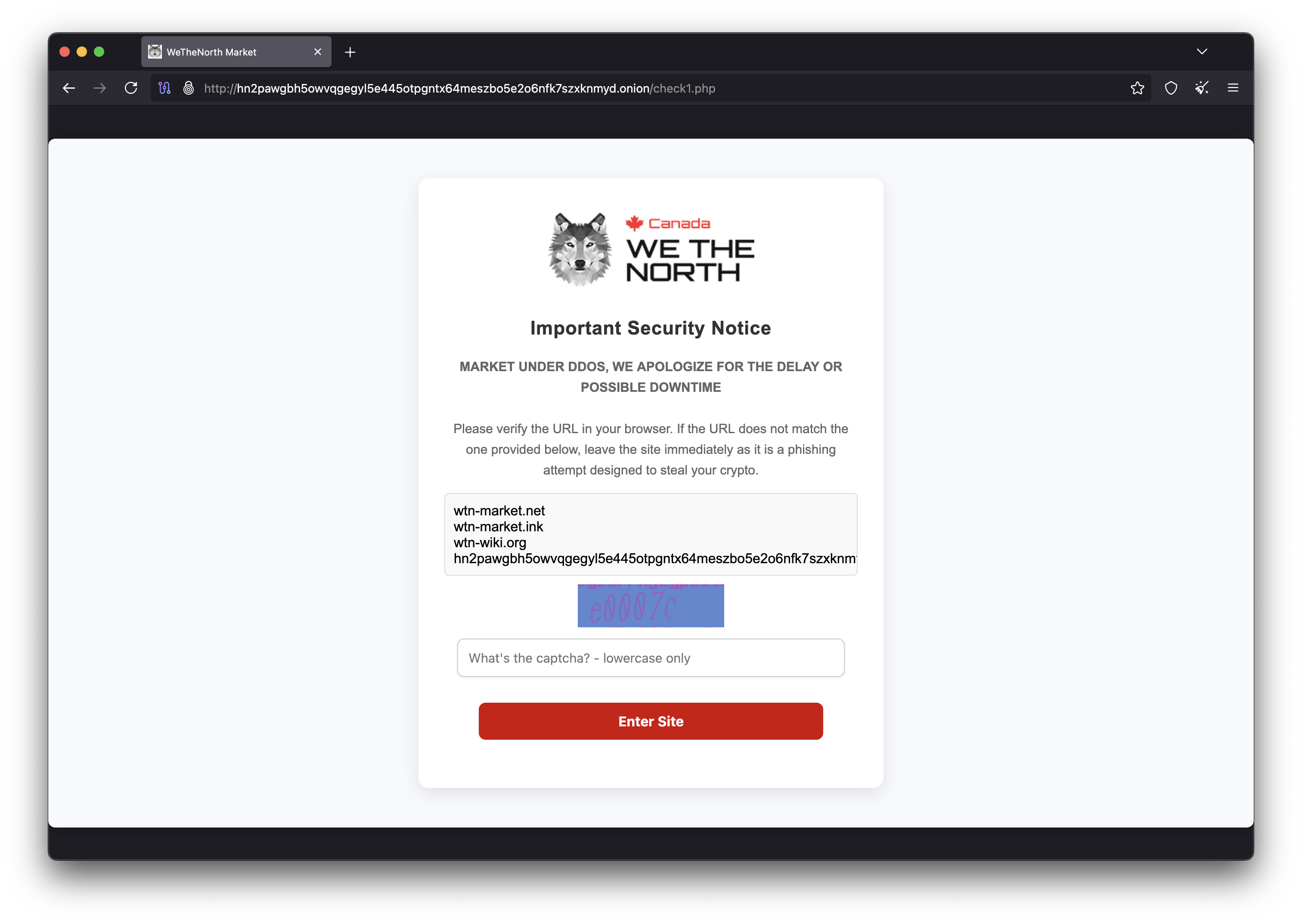 We The North Antiphishing - WeTheNorth security